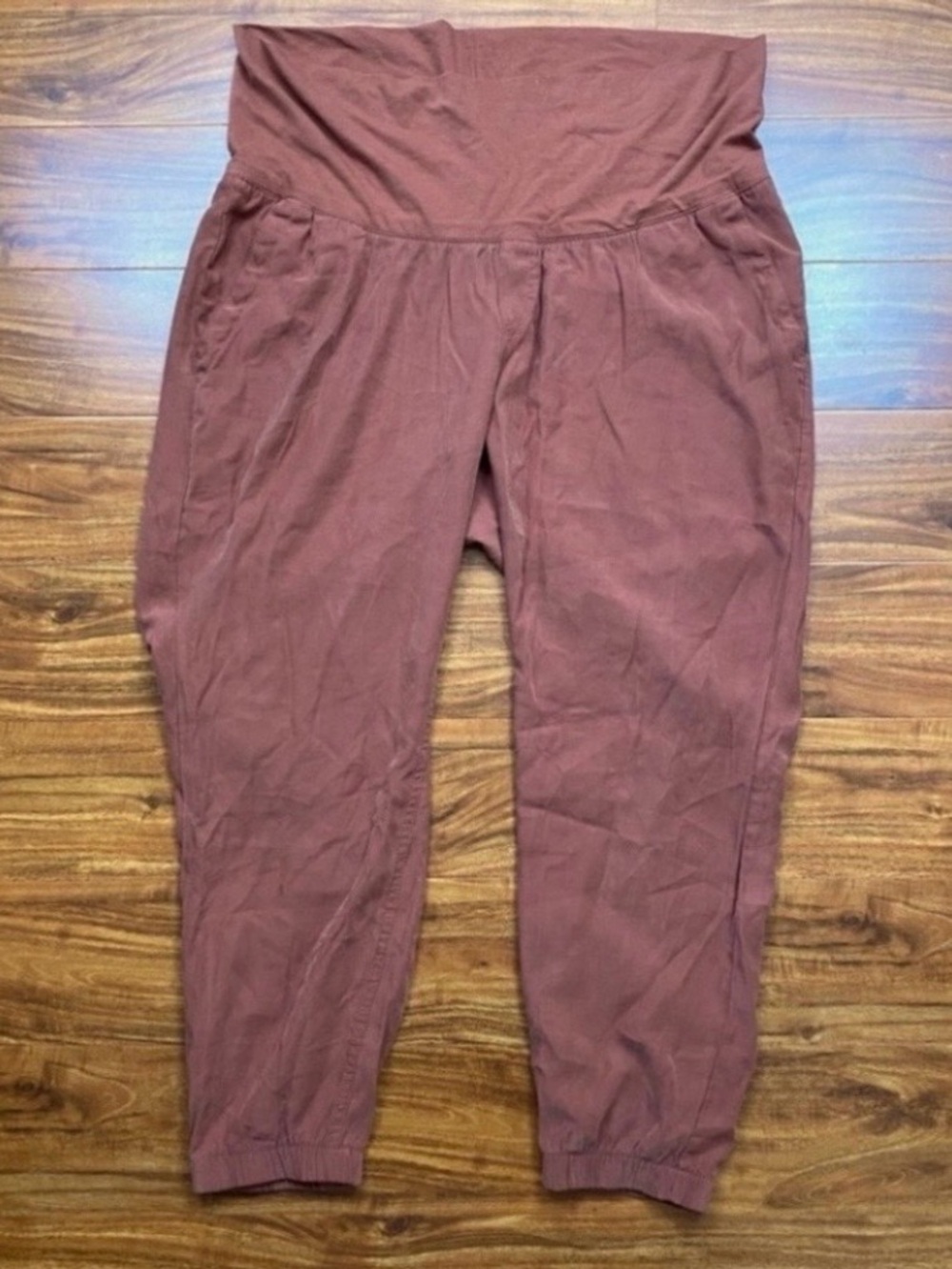 NWT New Old Navy Maternity Women's Clay Brown Crop Jogger XL Casual Athleisure